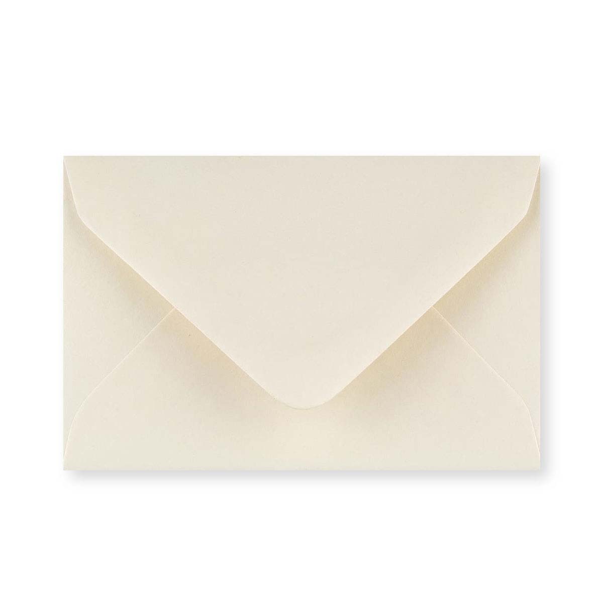 Ivory Wove 100gsm Gummed V-Flap Greeting Card Envelope (62 x 94mm)