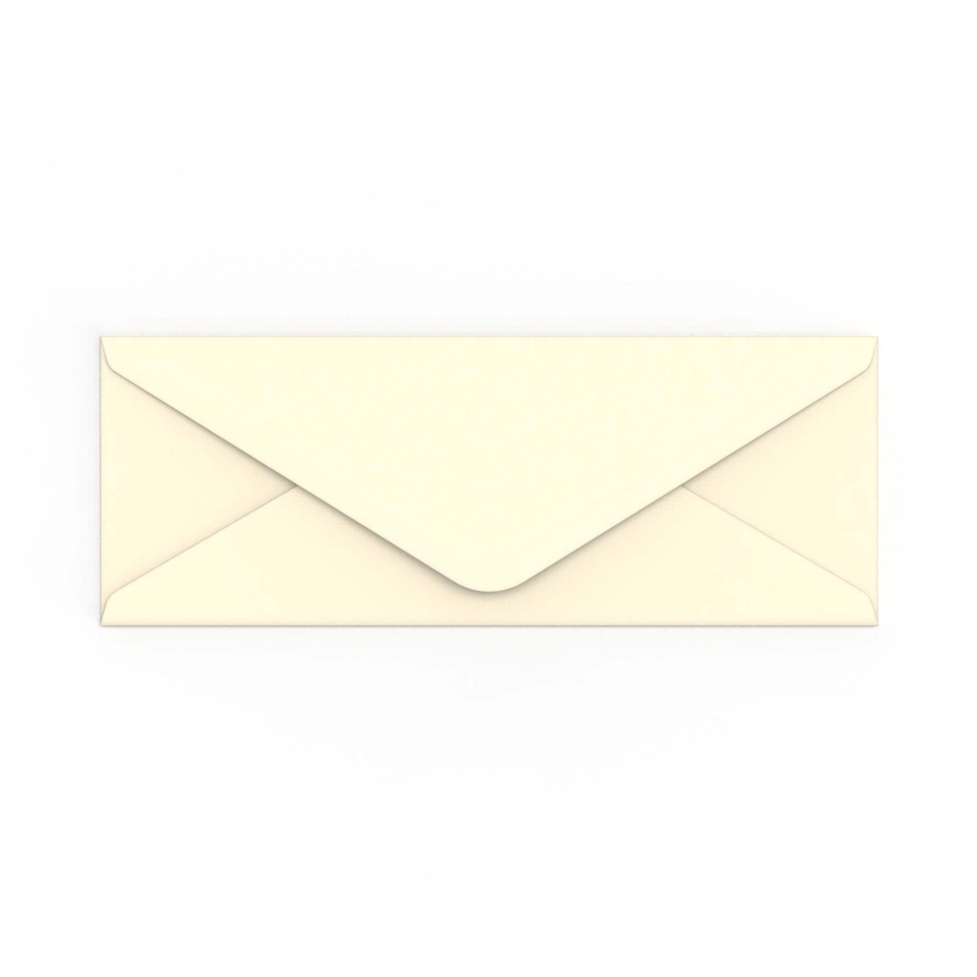 Ivory Wove 100gsm Gummed V-Flap Envelope (80 x 215mm)