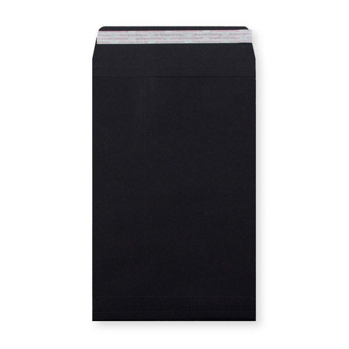 C4 Black 180gsm Peel & Seal Gusset Envelope (324 x 229 x 25mm)