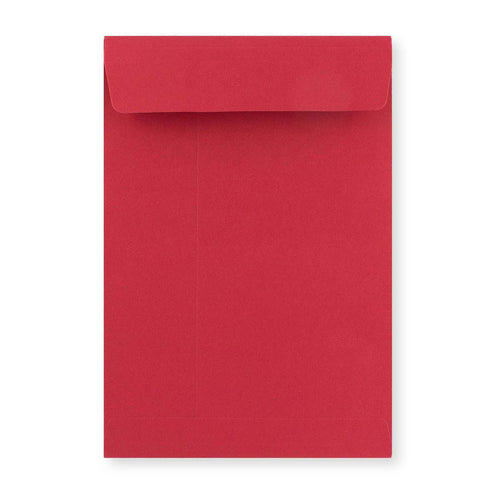 C4 Dark Red 160gsm Peel & Seal Gusset Envelope (229 x 324 x 25mm)