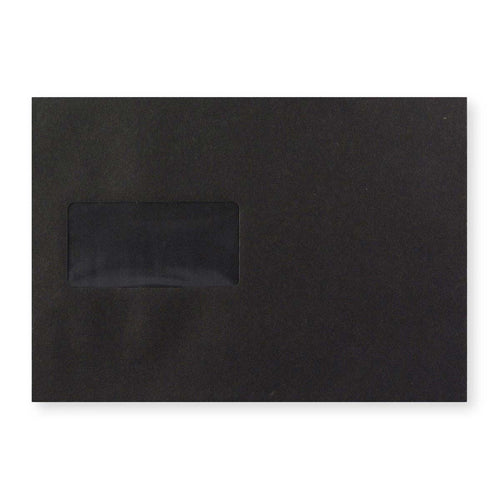 C5 Black 120gsm Peel & Seal Coloured Envelope (162 x 229mm)