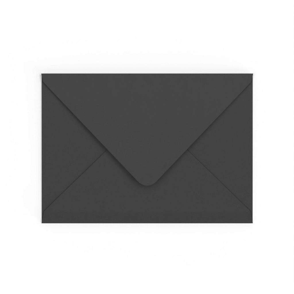 C5 Black British Made 100gsm Gummed V-Flap Envelope (162 x 229mm)
