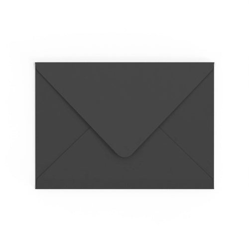 C5 Black British Made 100gsm Gummed V-Flap Envelope (162 x 229mm)