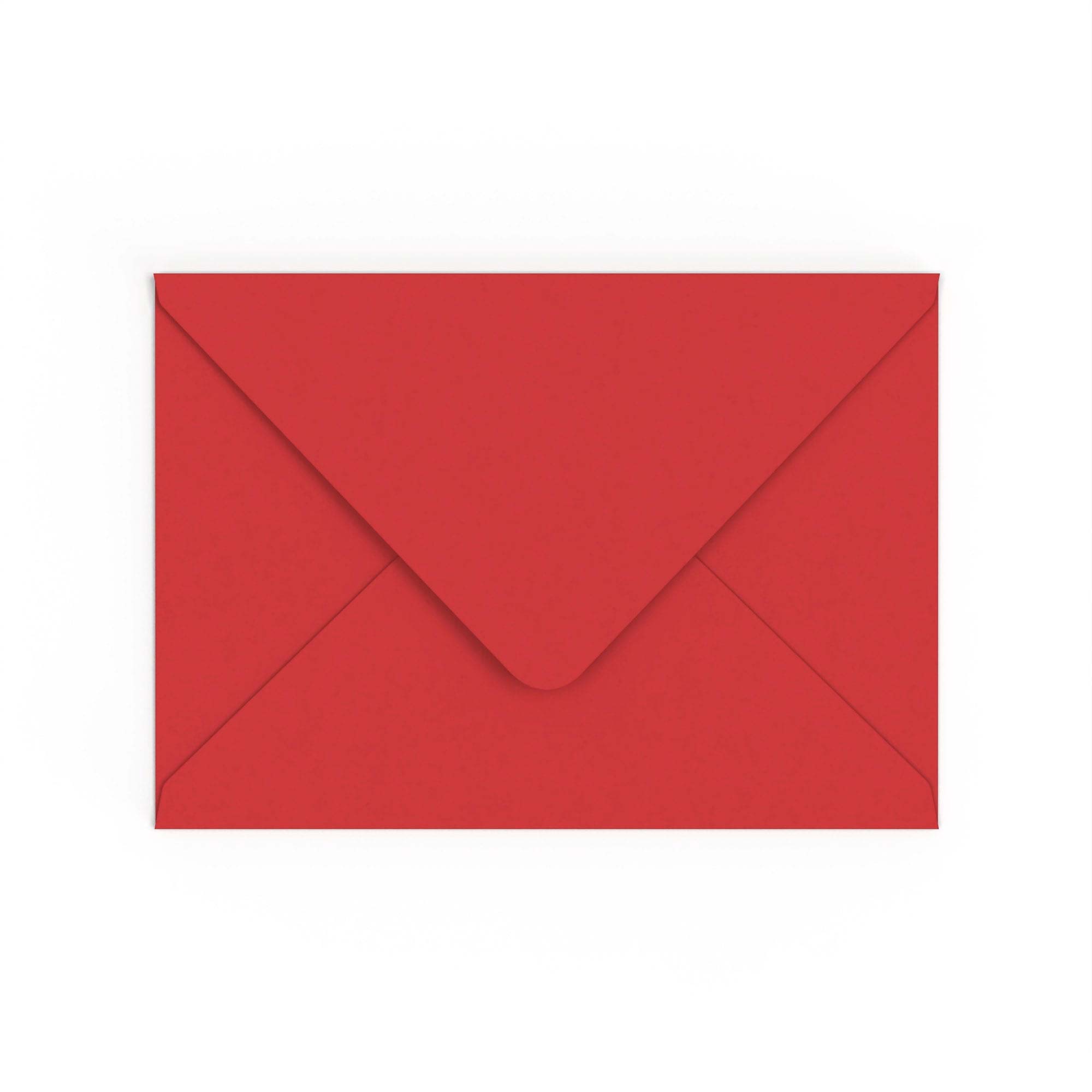 C5 Cherry Red British Made 100gsm Gummed V-Flap Envelope (162 x 229mm)