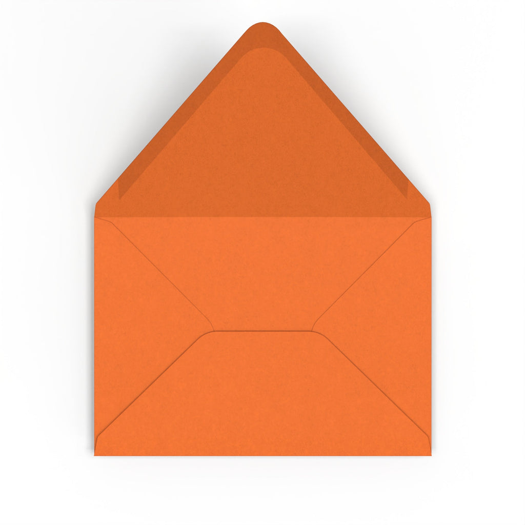 C5 Flame Orange British Made 100gsm Gummed V-Flap Envelope (162 x 229mm)