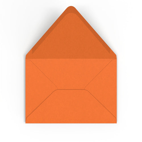 C5 Flame Orange British Made 100gsm Gummed V-Flap Envelope (162 x 229mm)