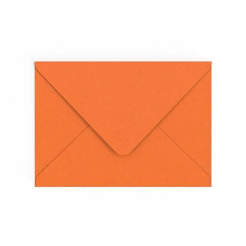 C5 Flame Orange British Made 100gsm Gummed V-Flap Envelope (162 x 229mm)