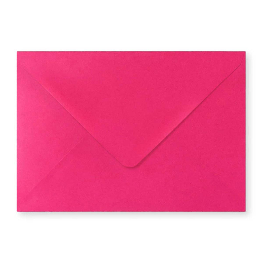 C5 Fuschia Pink 100gsm Gummed V-Flap Greetings Envelope (162 x 229mm)