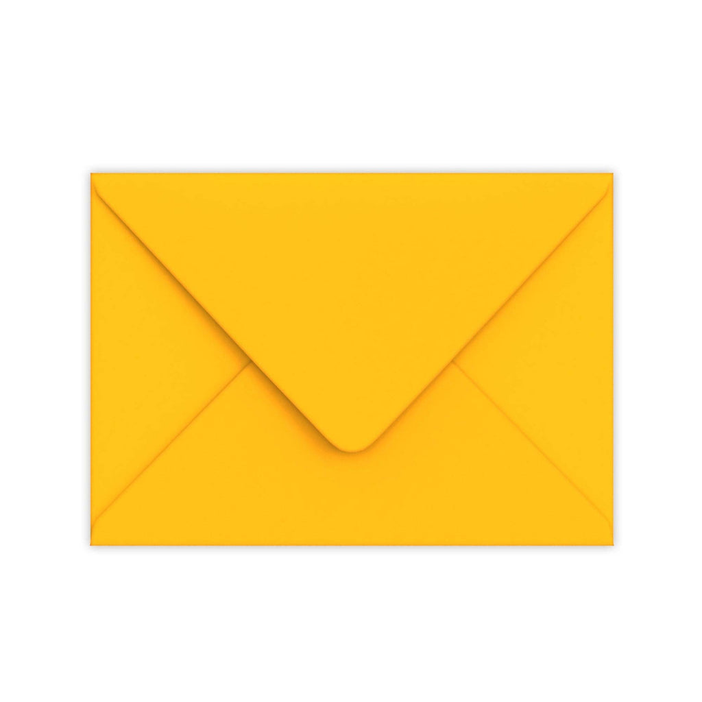 C5 Golden Yellow 100gsm Gummed V-Flap Greetings Envelope (162 x 229mm)