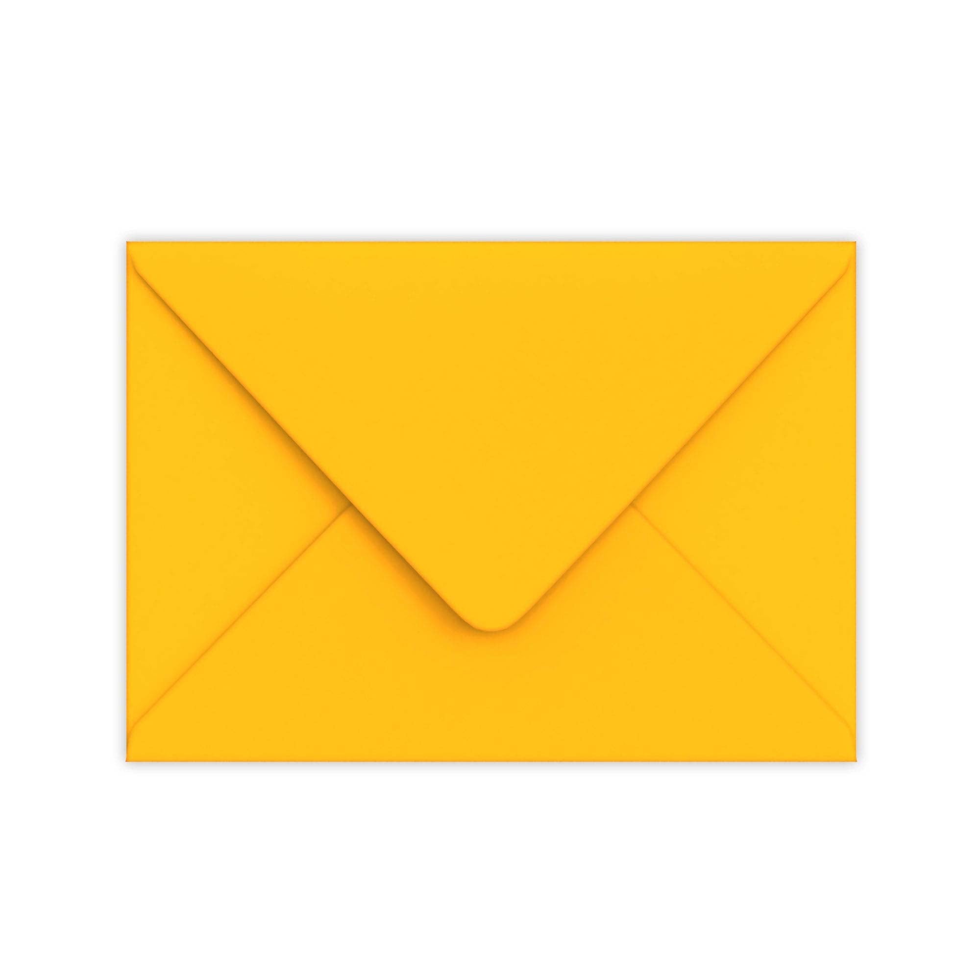 C5 Golden Yellow 100gsm Gummed V-Flap Greetings Envelope (162 x 229mm)