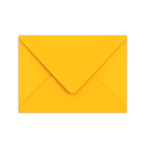 C5 Golden Yellow 100gsm Gummed V-Flap Greetings Envelope (162 x 229mm)