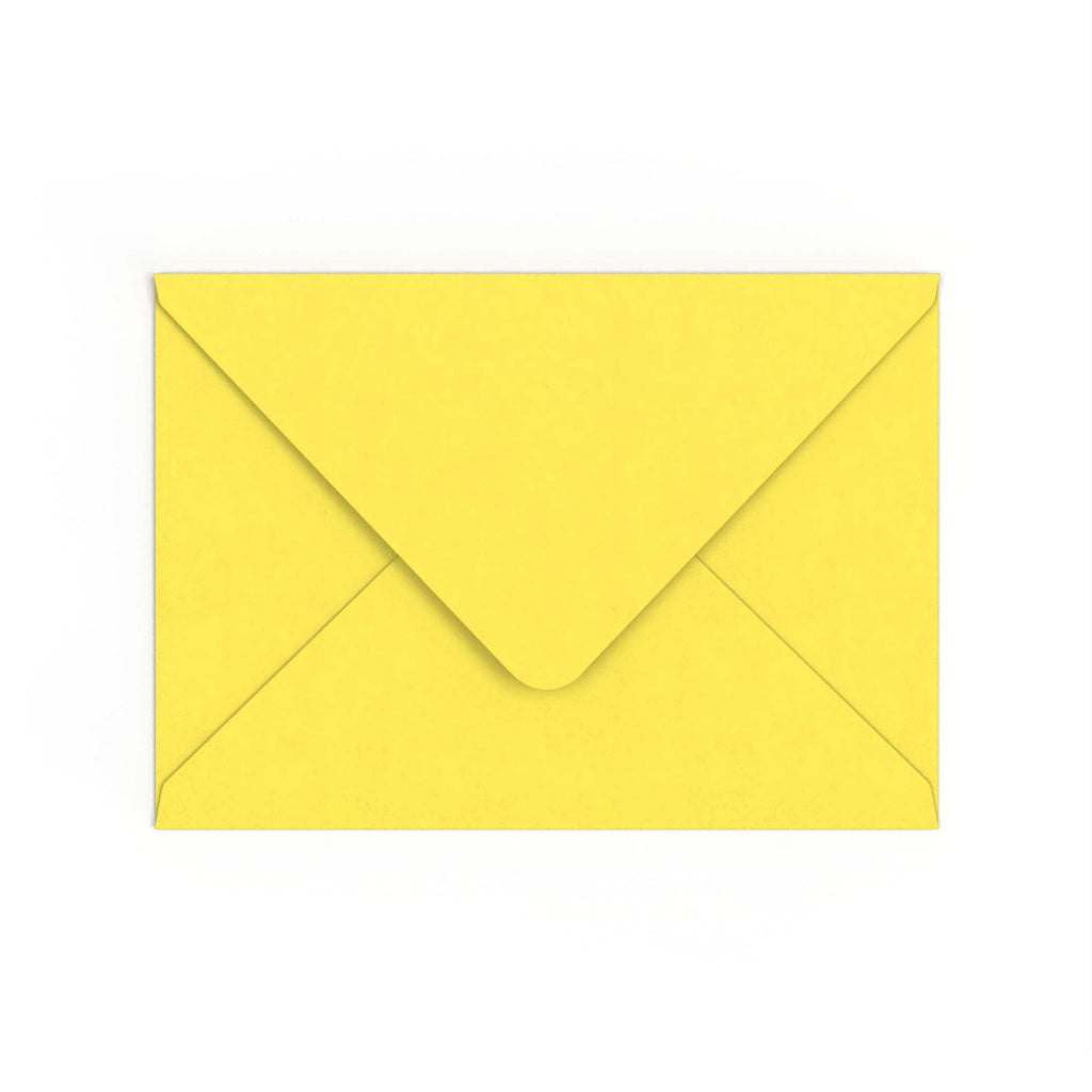 C5 Sunflower Yellow British Made 120gsm Gummed V-Flap Envelope (162 x 229mm)