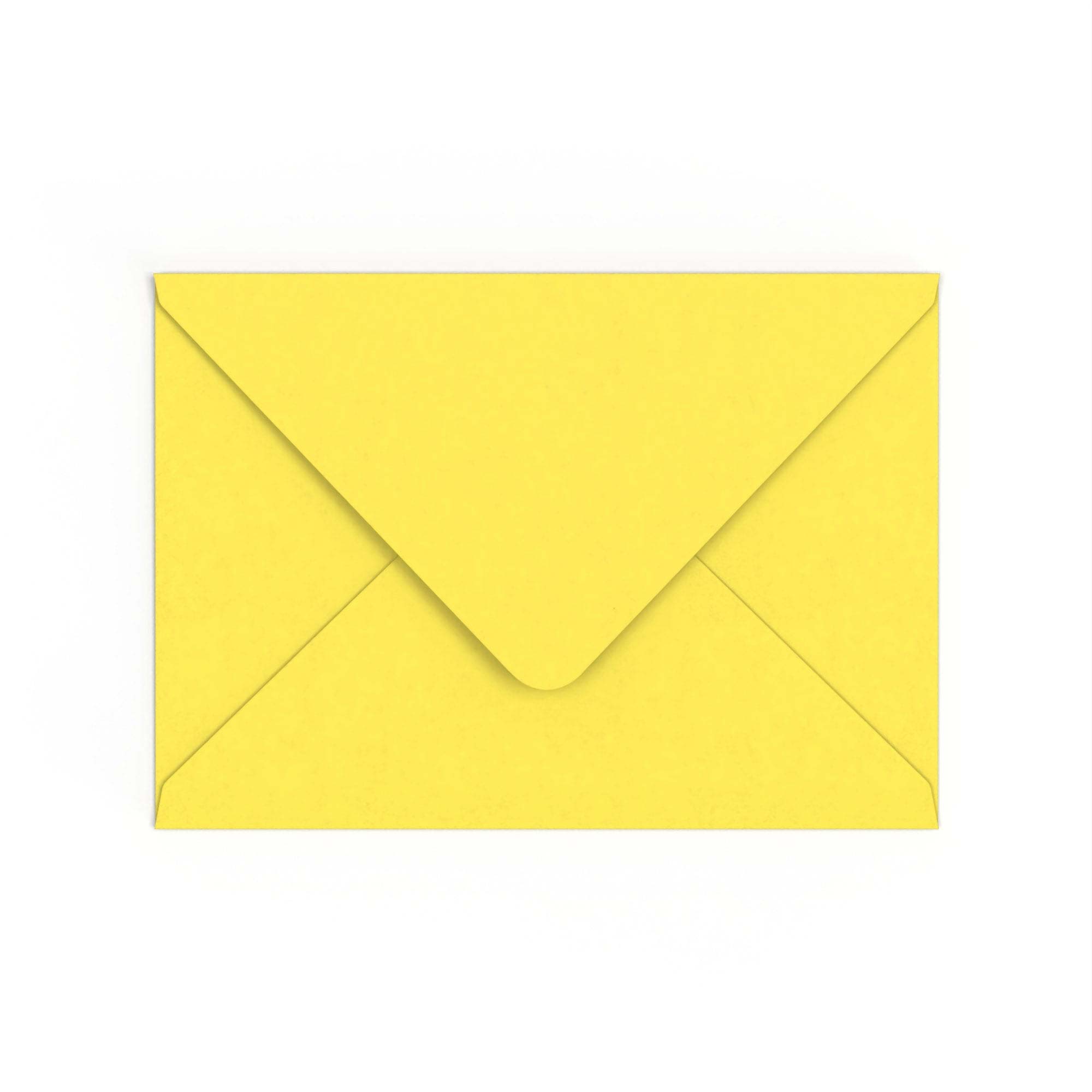 C5 Sunflower Yellow British Made 120gsm Gummed V-Flap Envelope (162 x 229mm)