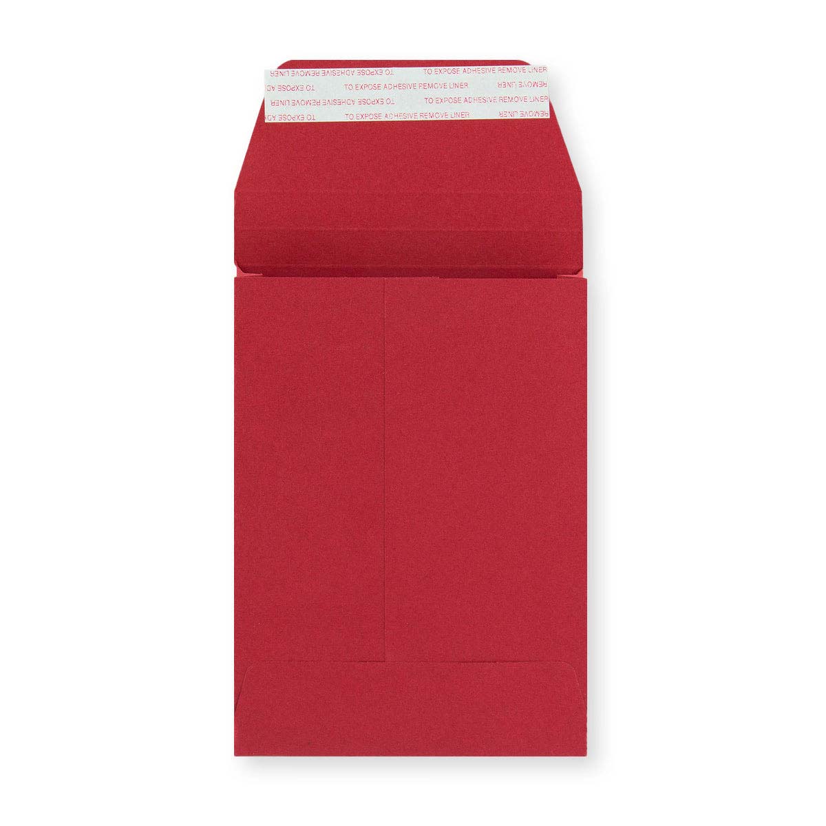 C6 Dark Red 160gsm Peel & Seal Gusset Envelope (114 x 162 x 25mm)