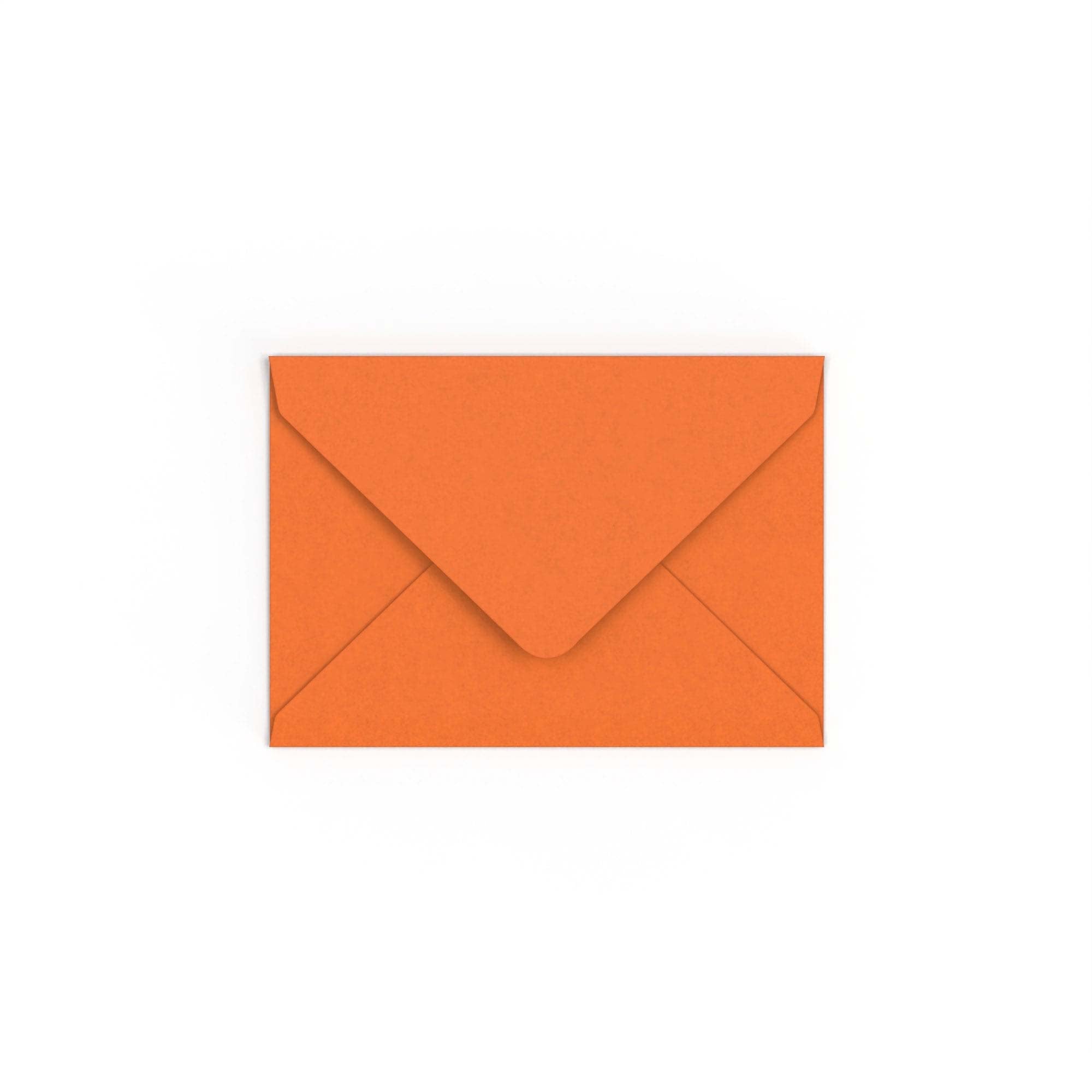 C6 Flame Orange British Made 100gsm Gummed V-Flap Envelope (114 x 162mm)