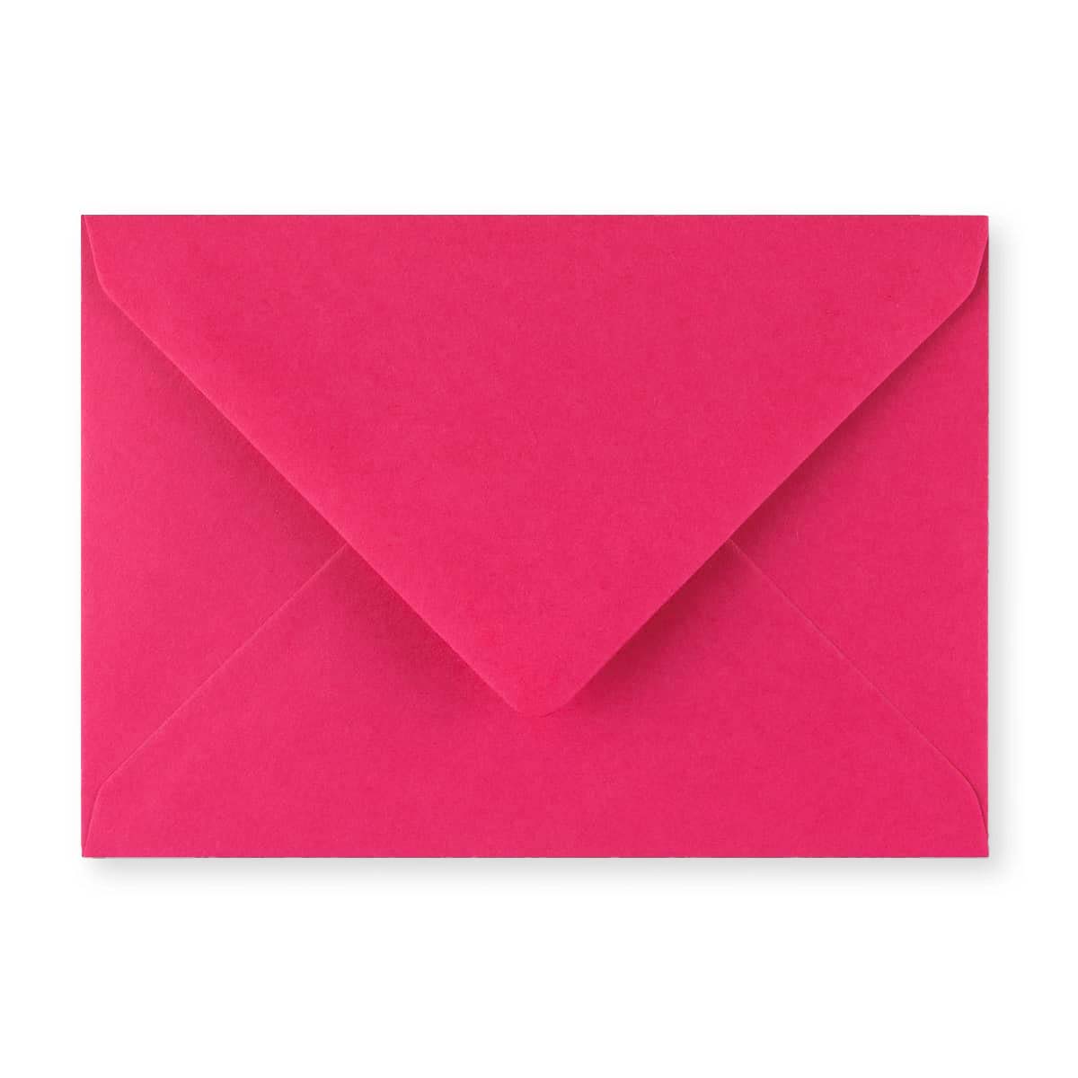 C6 Fuschia Pink 100gsm Gummed V-Flap Greetings Envelope (114 x 162mm)