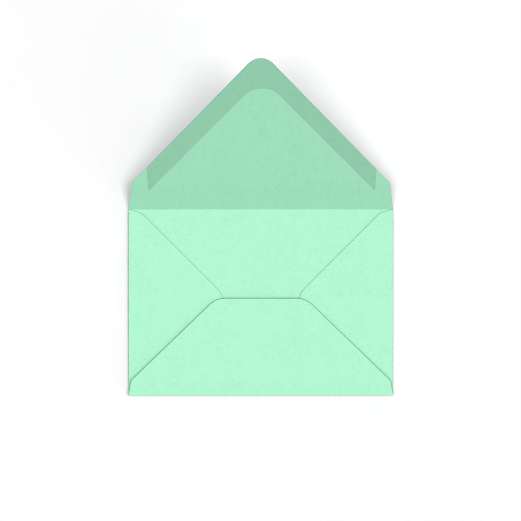 C6 Jade Green British Made 100gsm Gummed V-Flap Envelope (114 x 162mm)