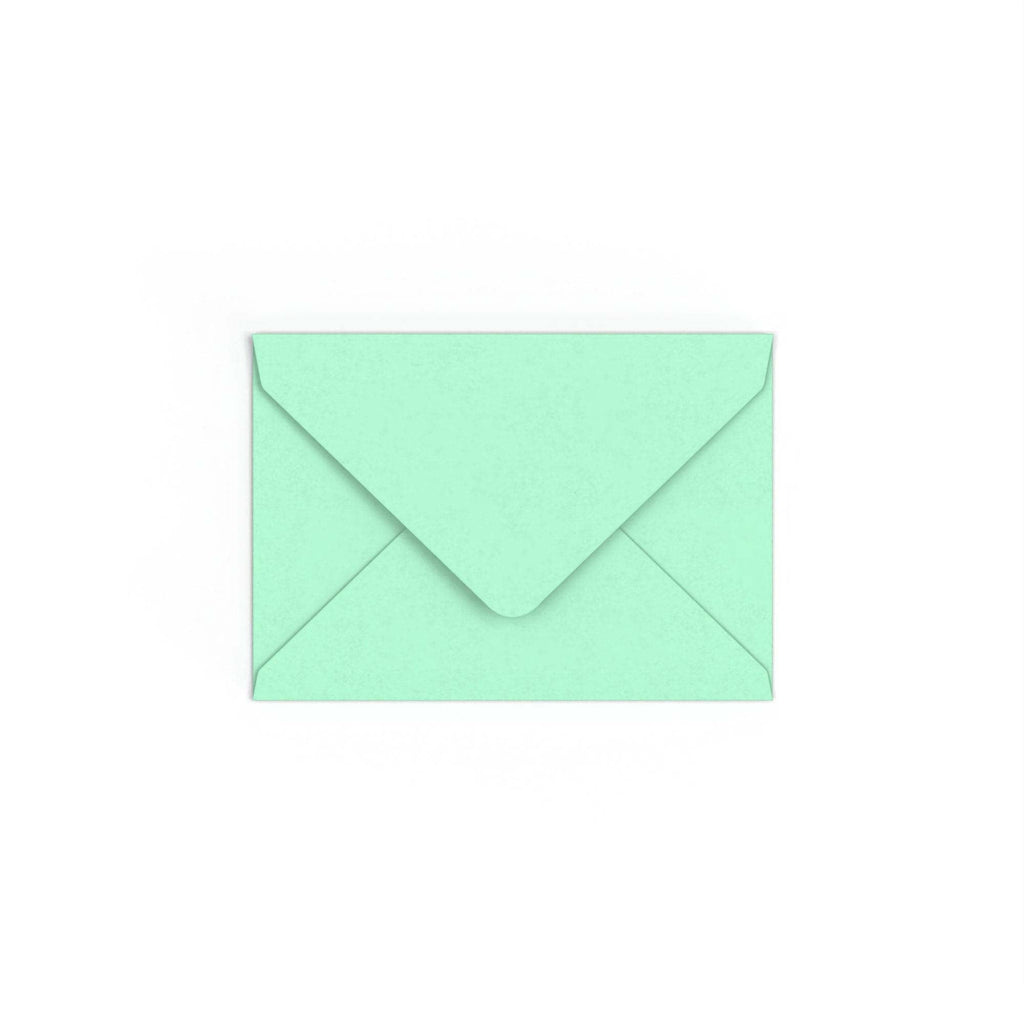 C6 Jade Green British Made 100gsm Gummed V-Flap Envelope (114 x 162mm)