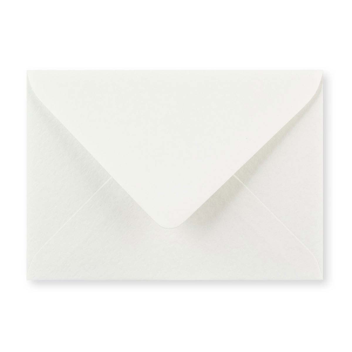 C6 White Hammer 100gsm Gummed V-Flap Envelope (114 x 162mm)