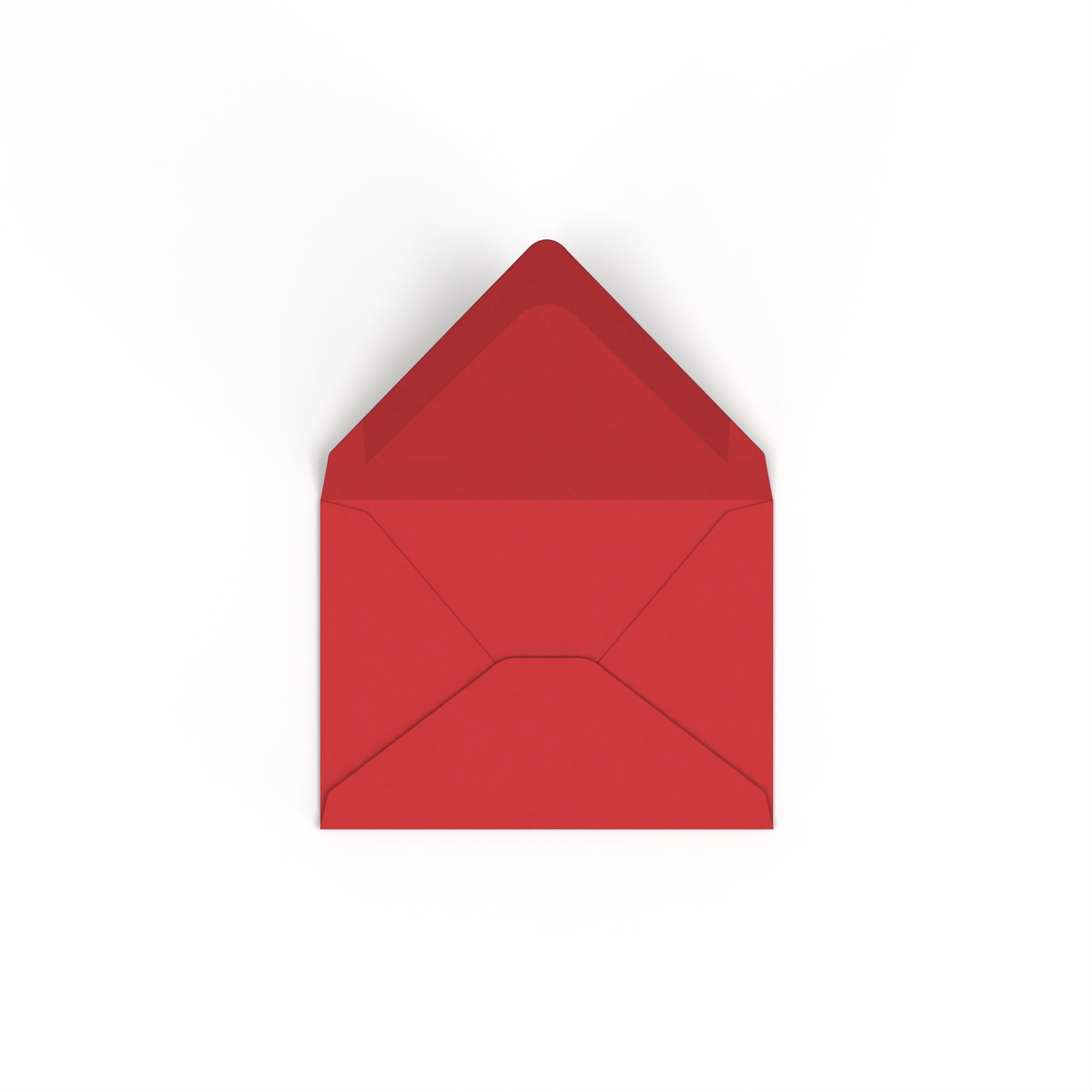 C7 Cherry Red British Made 100gsm Gummed V-Flap Envelope (82 x 113mm)