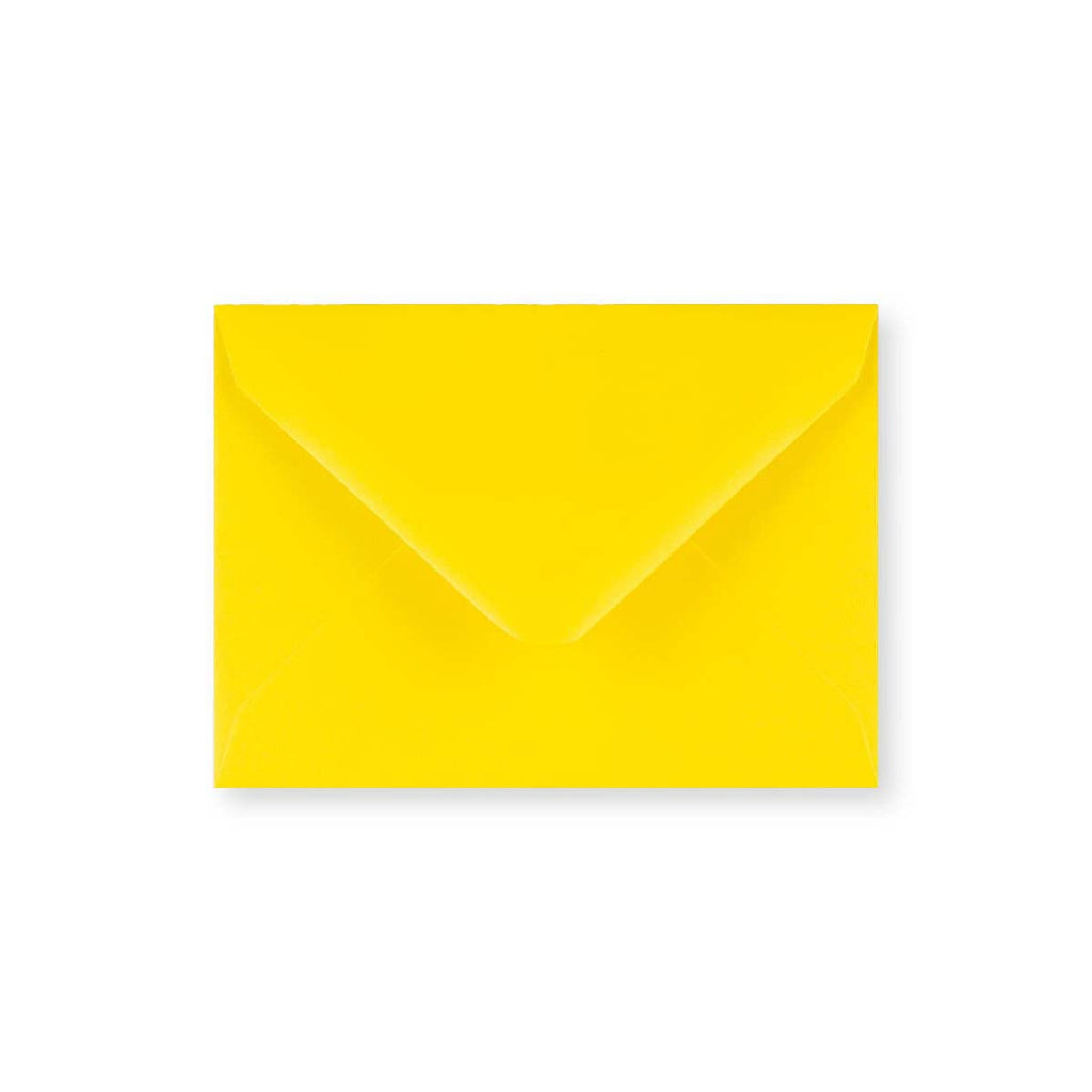 C7 Daffodil Yellow 100gsm Gummed V-Flap Greetings Envelope (82 x 113mm)