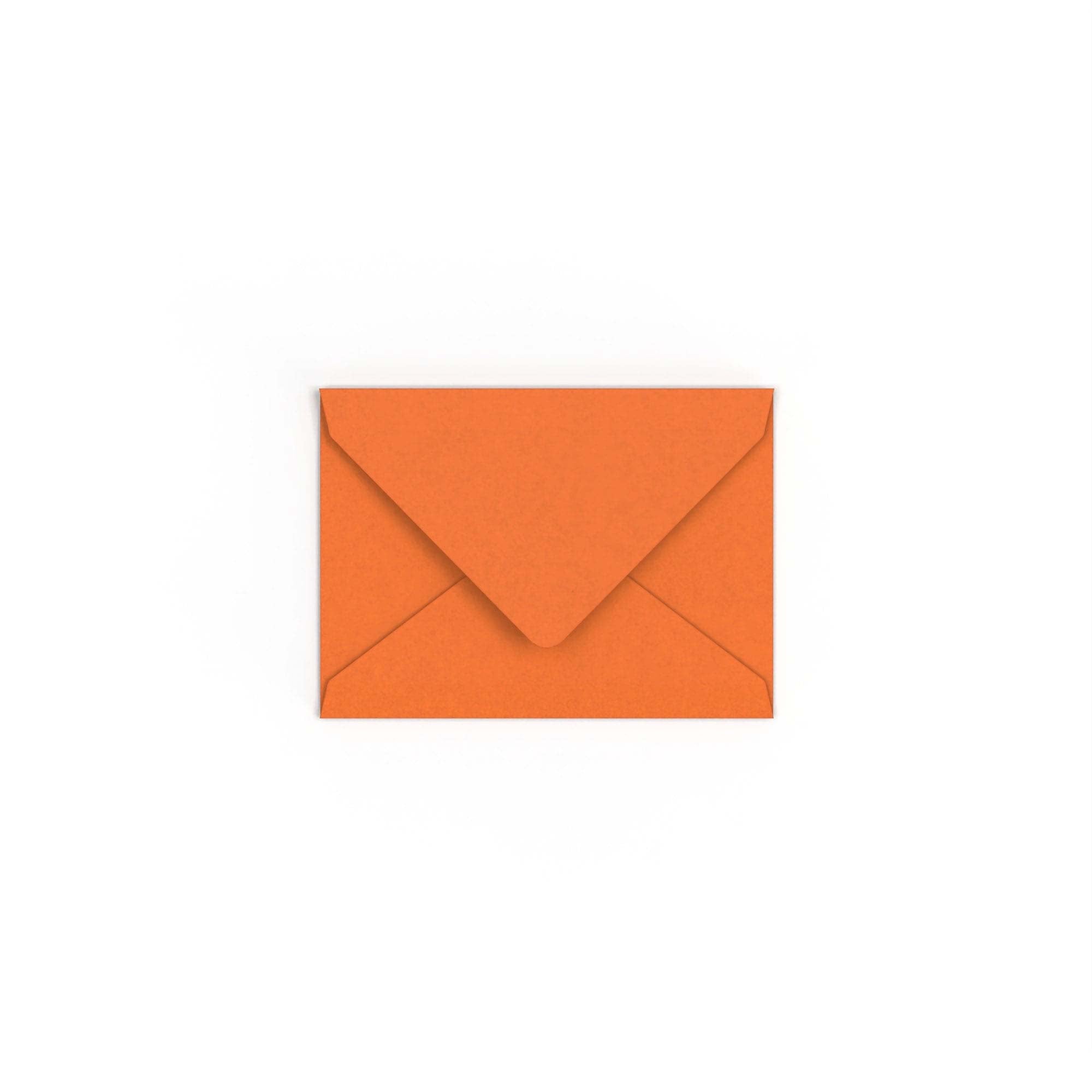 C7 Flame Orange British Made 100gsm Gummed V-Flap Envelope (82 x 113mm)