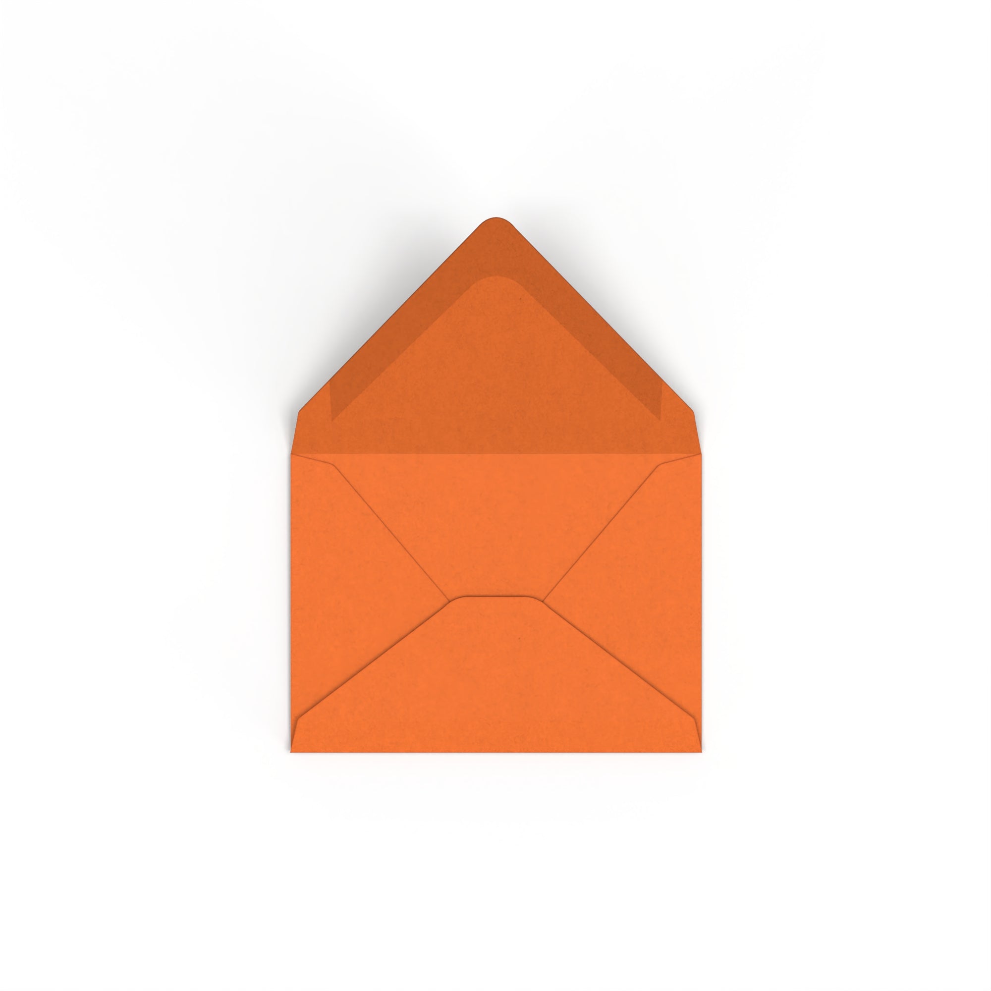 C7 Flame Orange British Made 100gsm Gummed V-Flap Envelope (82 x 113mm)