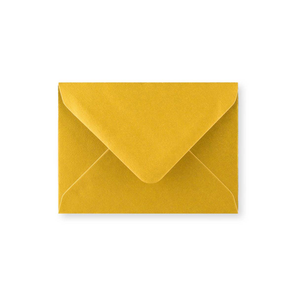 C7 Gold 100gsm Gummed V-Flap Greetings Envelope (82 x 113mm)