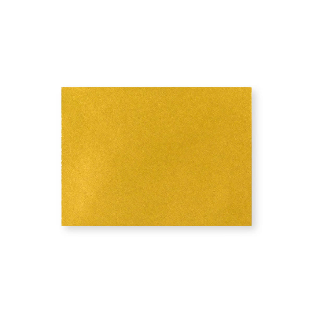 C7 Gold 100gsm Gummed V-Flap Greetings Envelope (82 x 113mm)