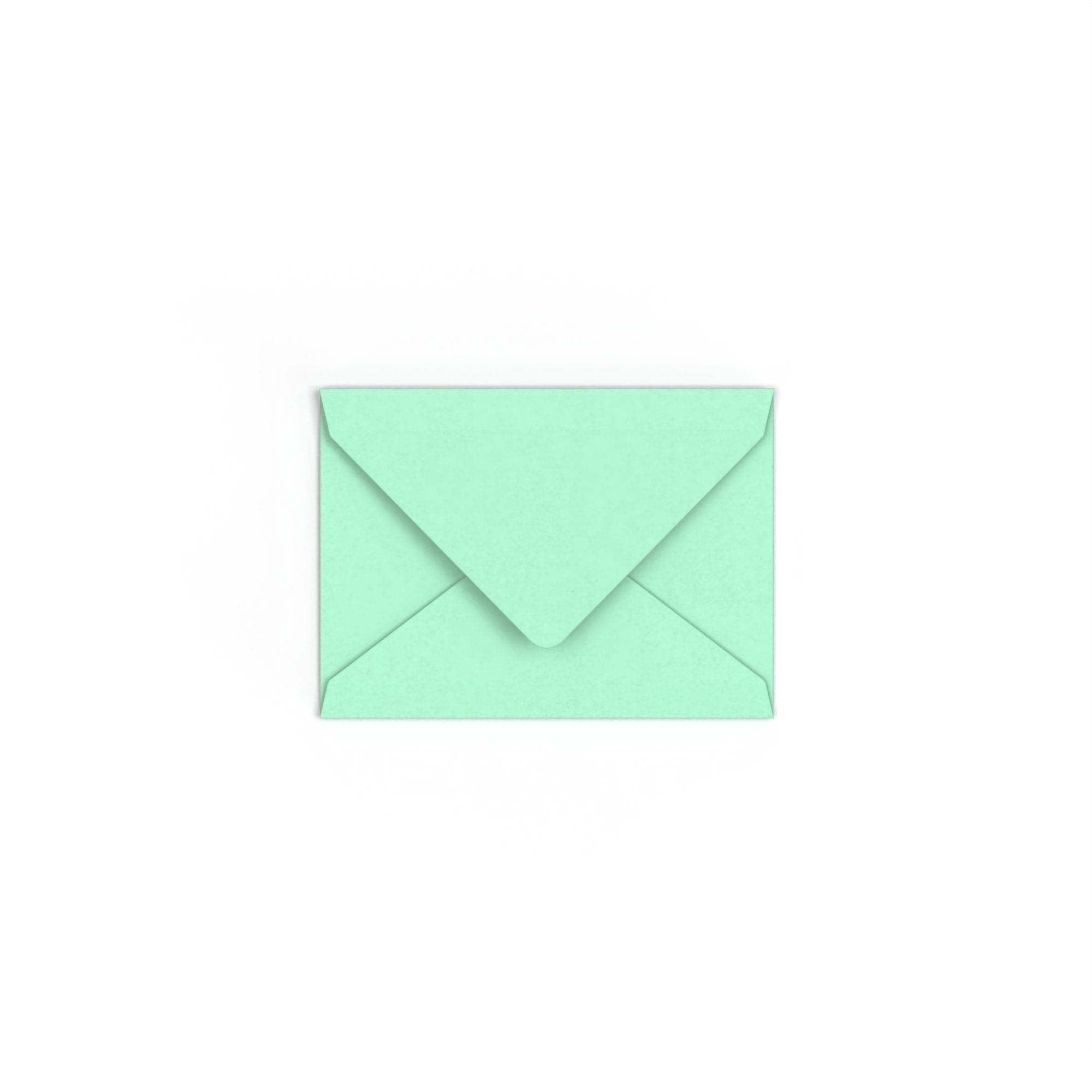 C7 Jade Green British Made 100gsm Gummed V-Flap Envelope (82 x 113mm)