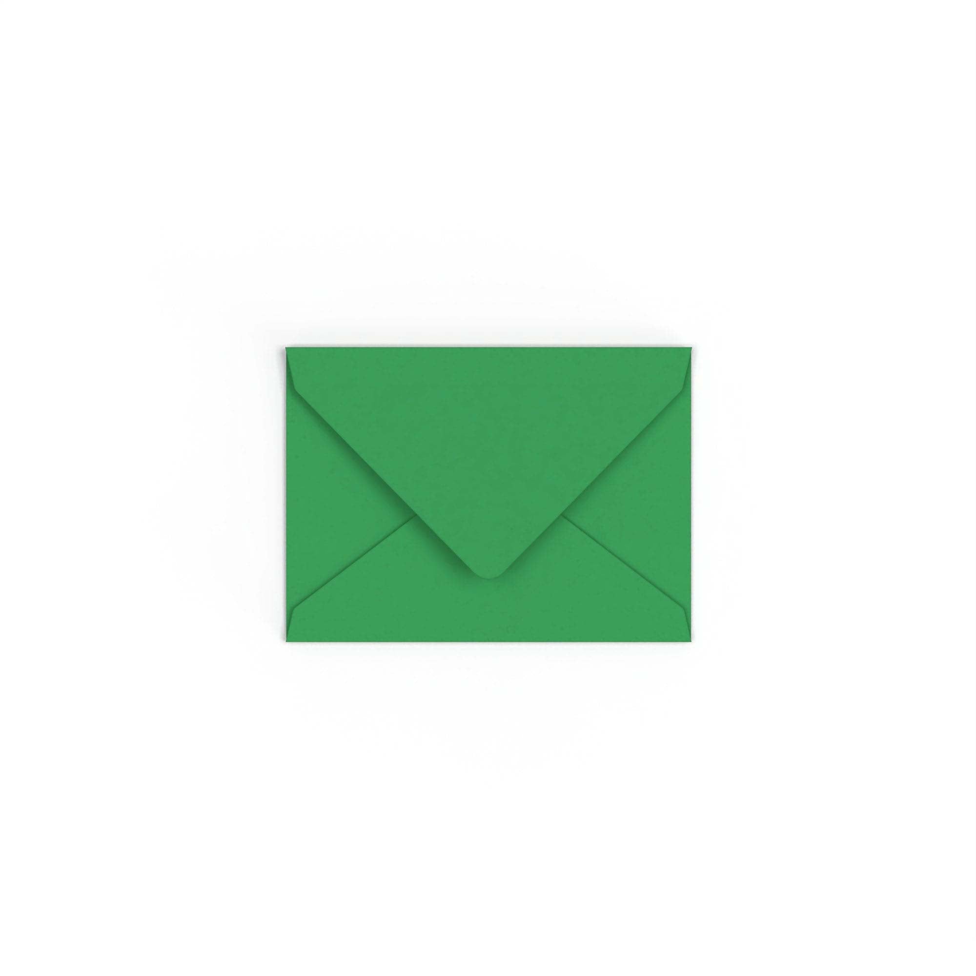 C7 Kelly Green British Made 100gsm Gummed V-Flap Envelope (82 x 113mm)