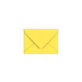 C7 Sunflower Yellow British Made 120gsm Gummed V-Flap Envelope (82 x 113mm)