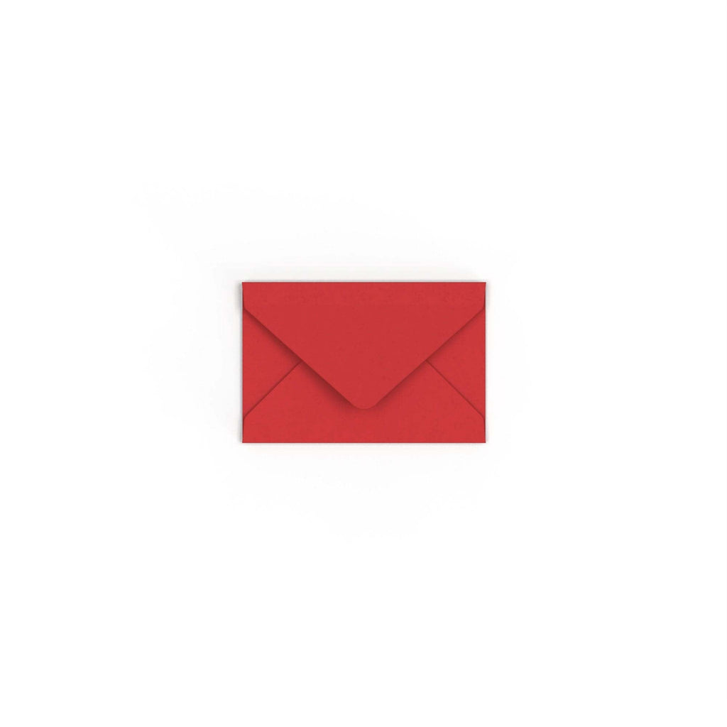 Cherry Red British Made 100gsm Gummed Envelope (62 x 94mm)