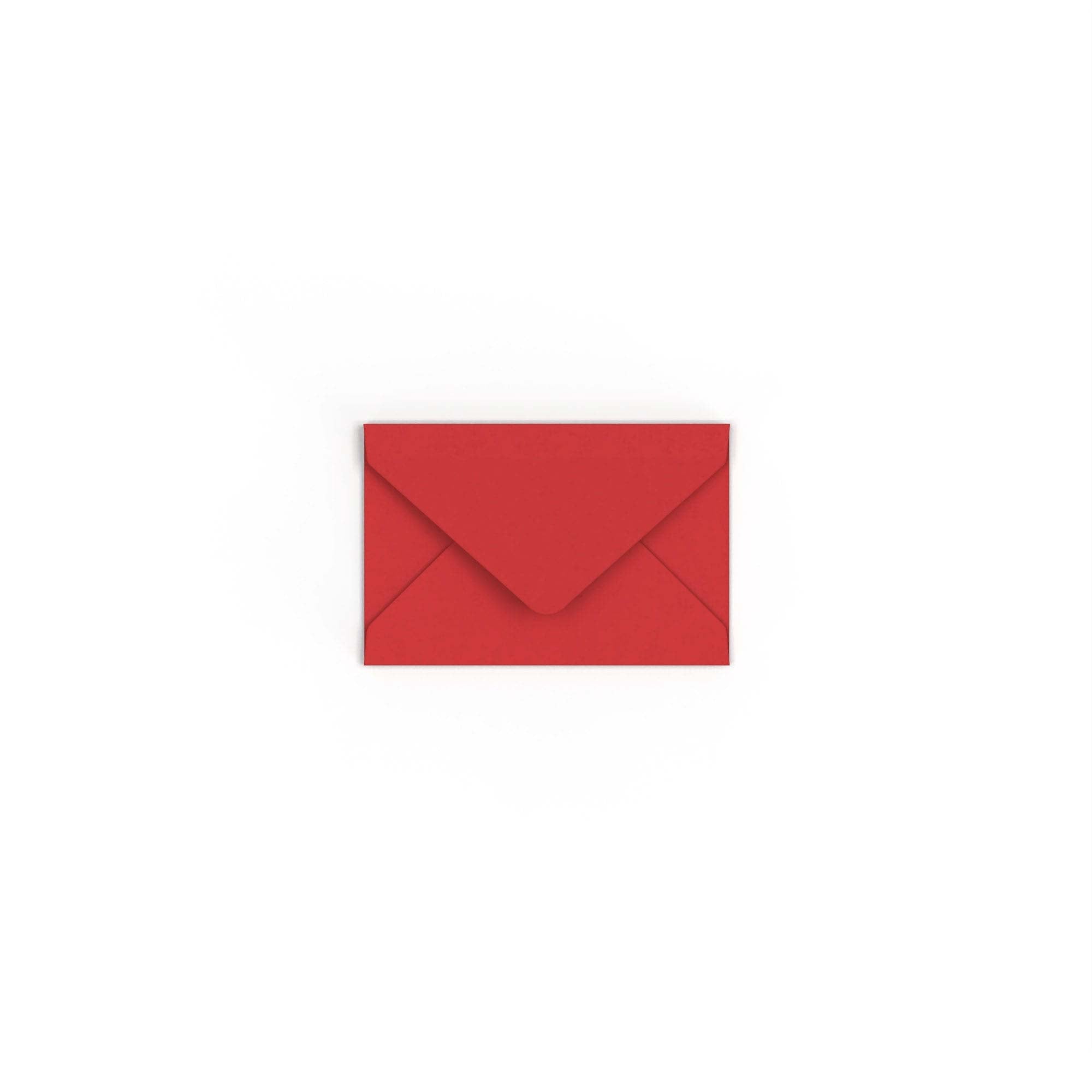 Cherry Red British Made 100gsm Gummed Envelope (62 x 94mm)