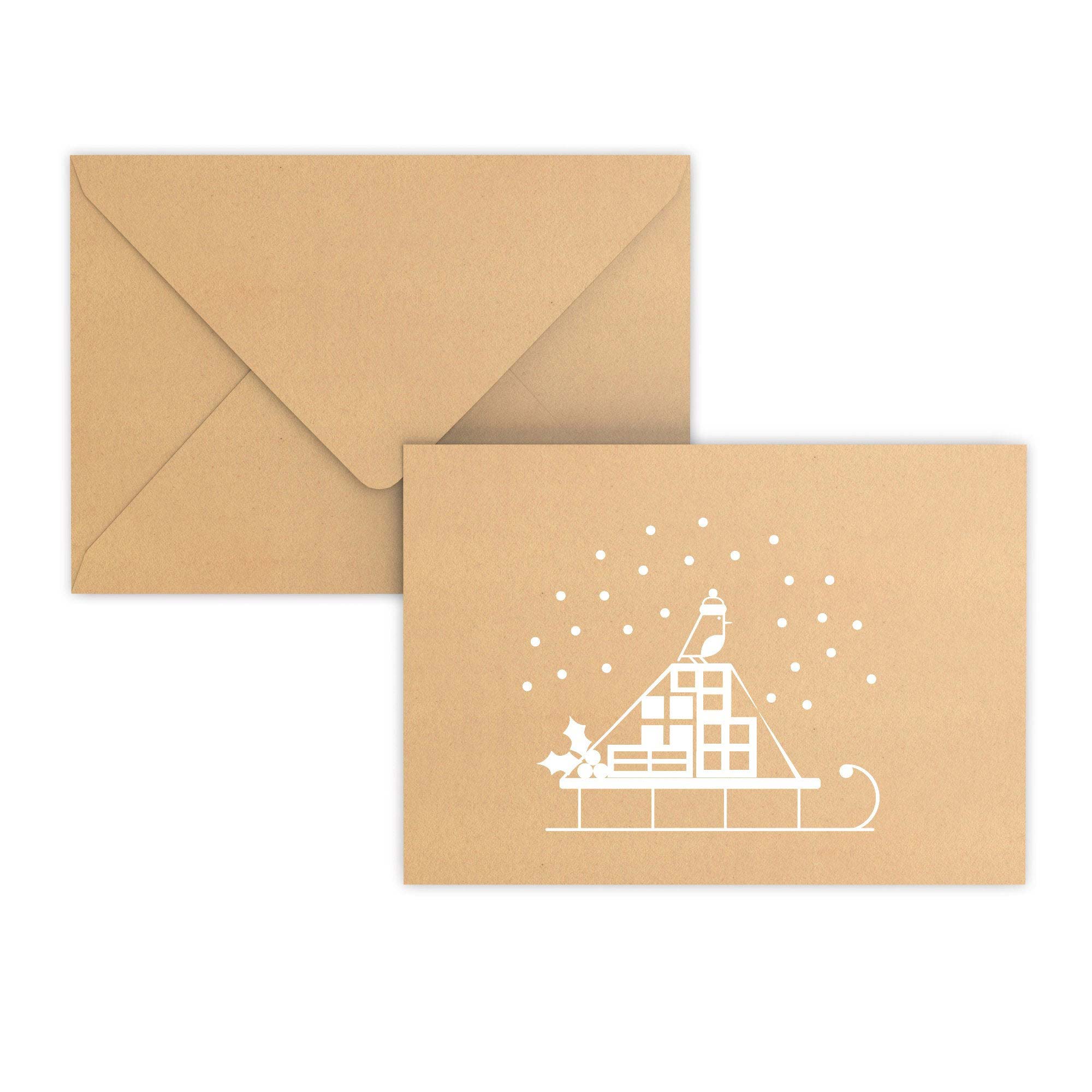 Christmas Snow Sled Envelopes