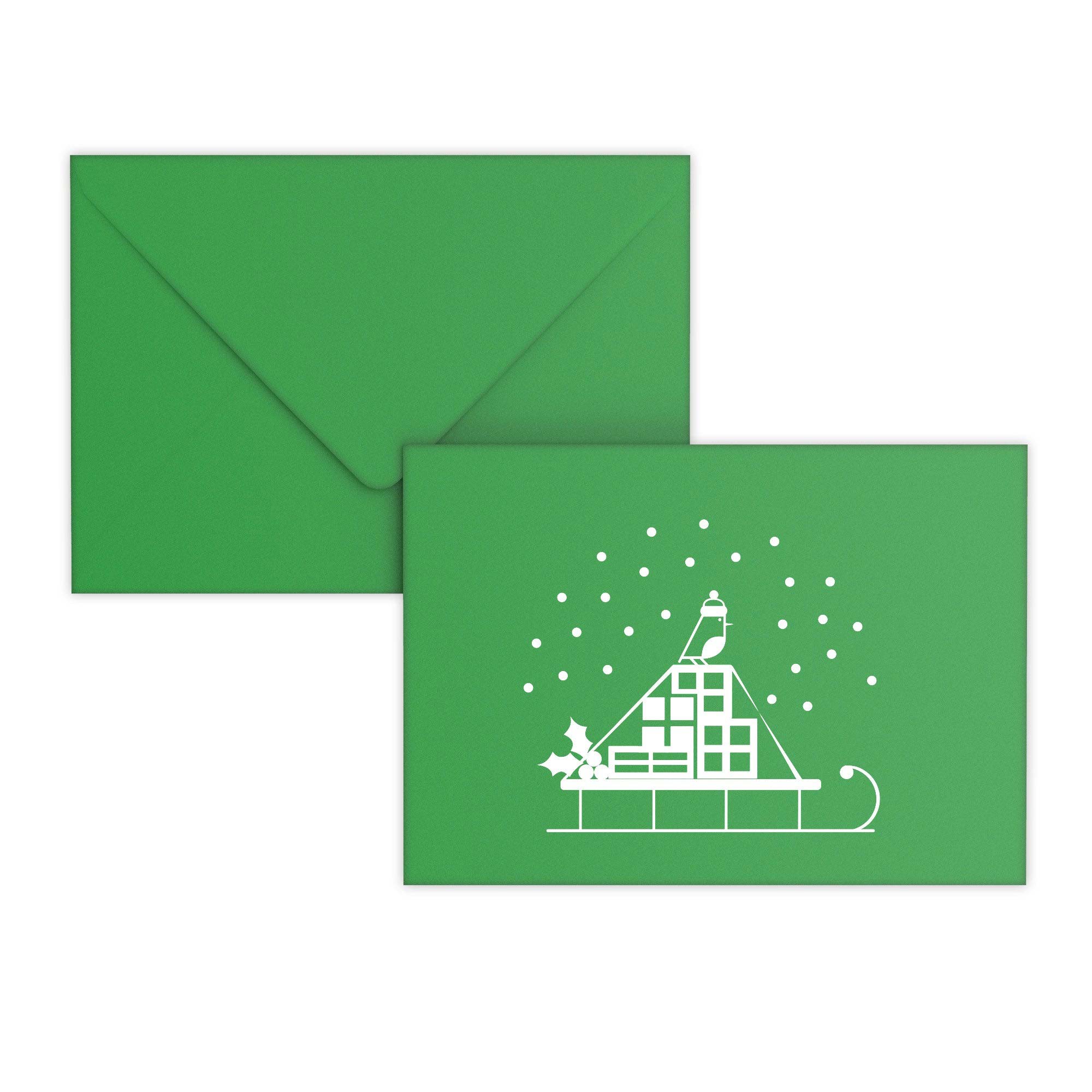 Christmas Snow Sled Envelopes