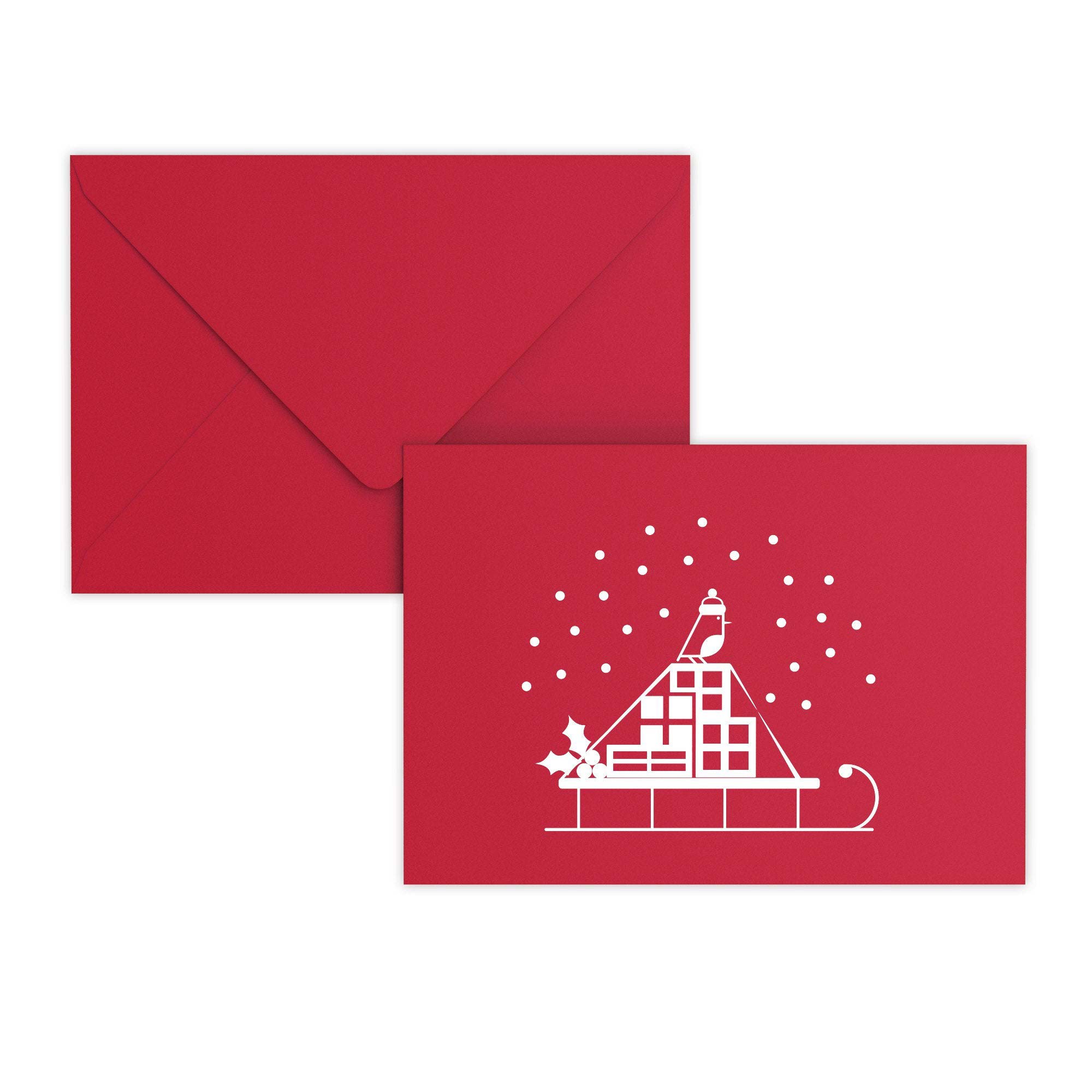Christmas Snow Sled Envelopes