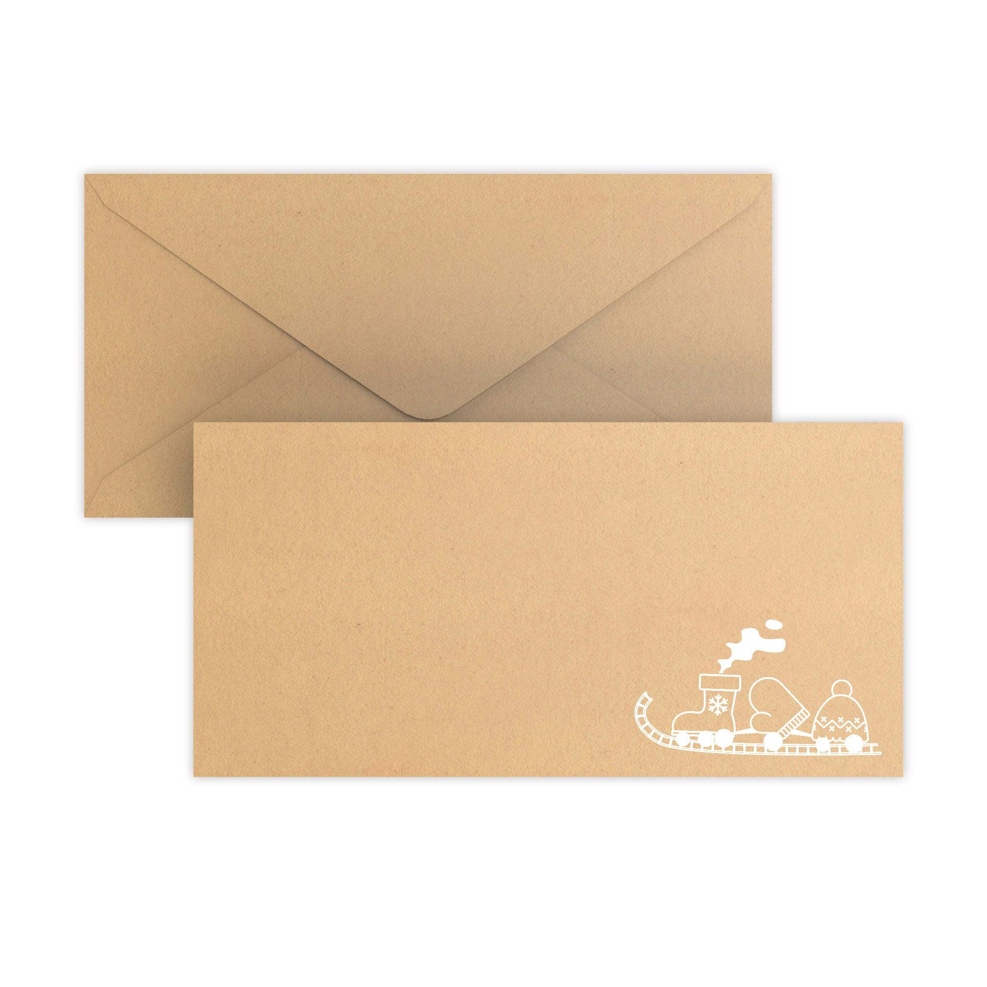 Christmas Toy Train Envelopes