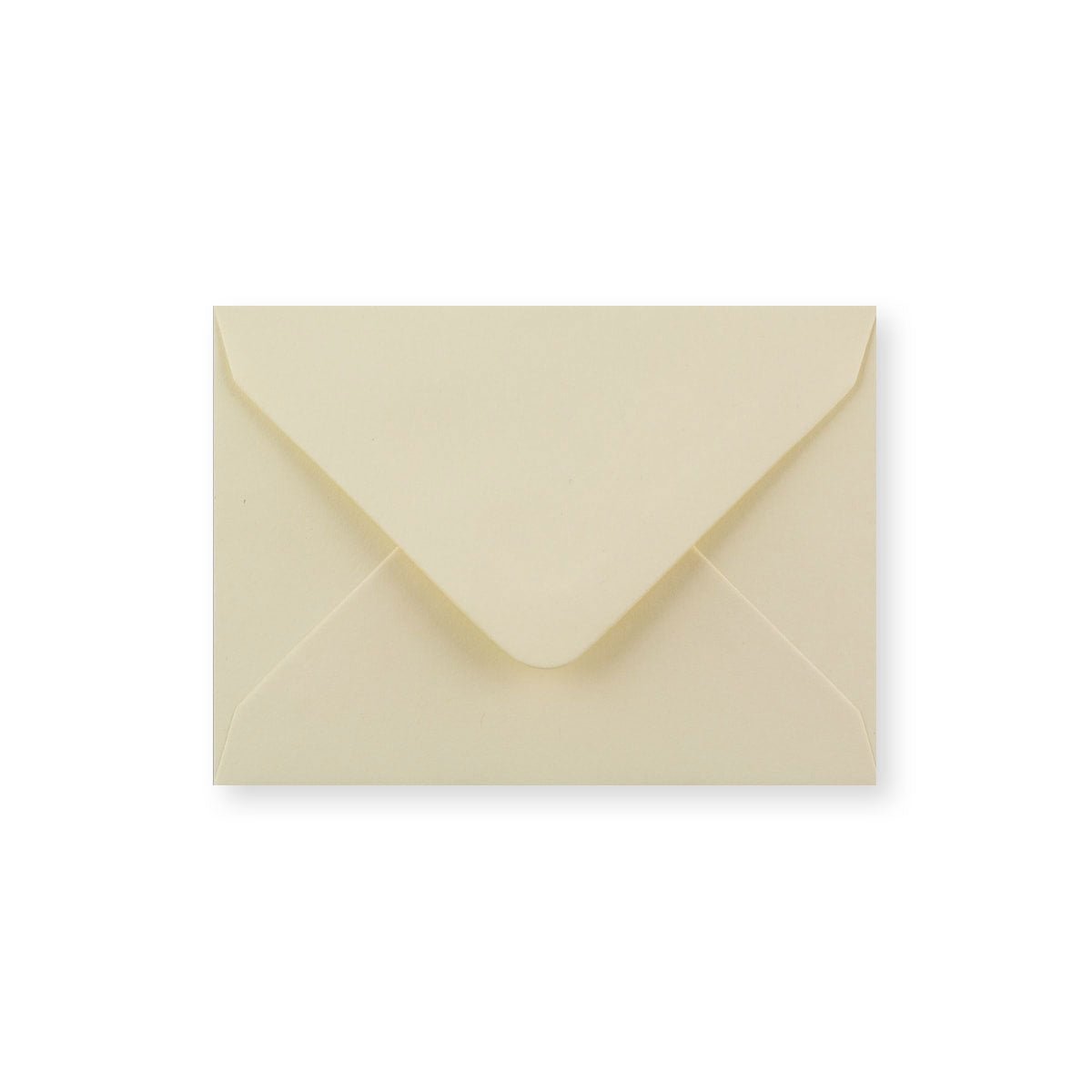 Cream Coloured Gummed V-Flap 100gsm Envelope (82 x 113mm)