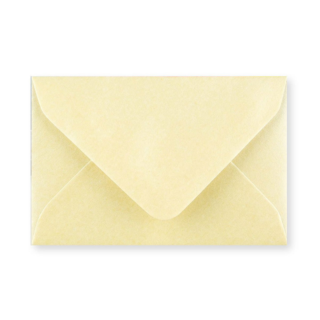 Cream Coloured Gummed V-Flap 90gsm Envelope (62 x 94mm)
