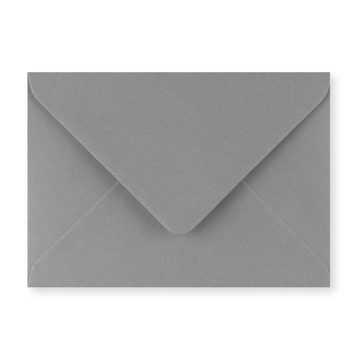 Dark Grey 120gsm Gummed V-Flap Greeting Card Envelope (125 x 175mm)