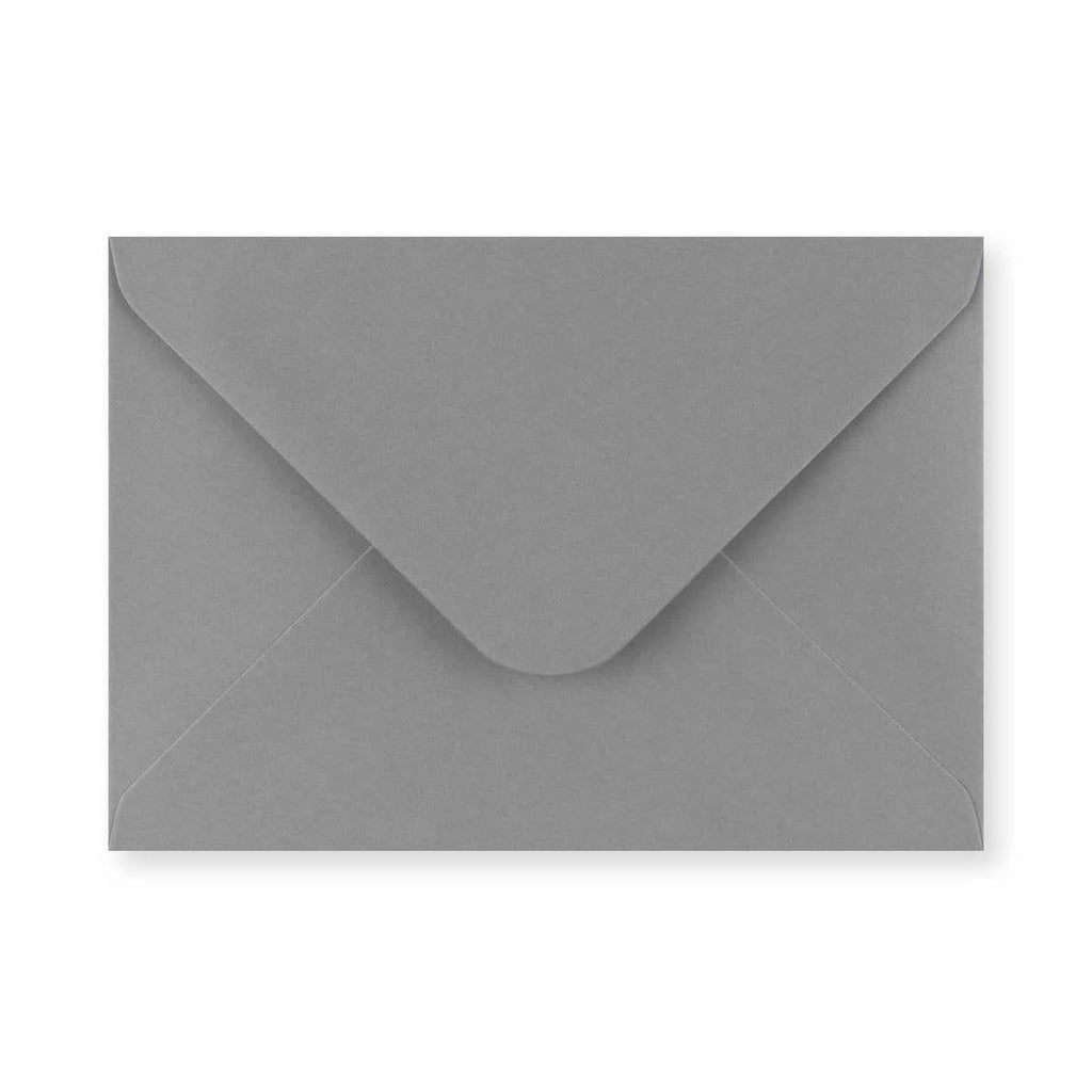 Dark Grey 120gsm Gummed V-Flap Greeting Card Envelope (133 x 184mm)