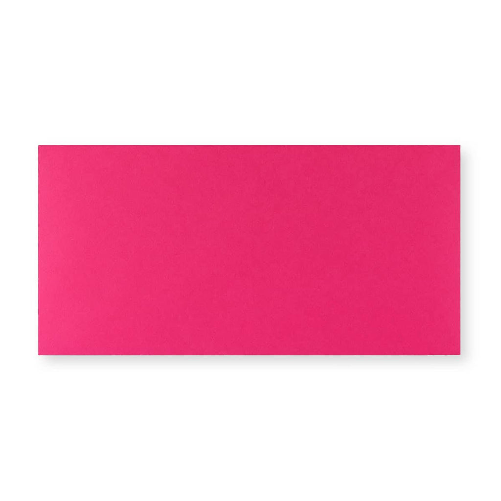DL Fuschia Pink 100gsm Gummed V-Flap Envelope (110 x 220mm)
