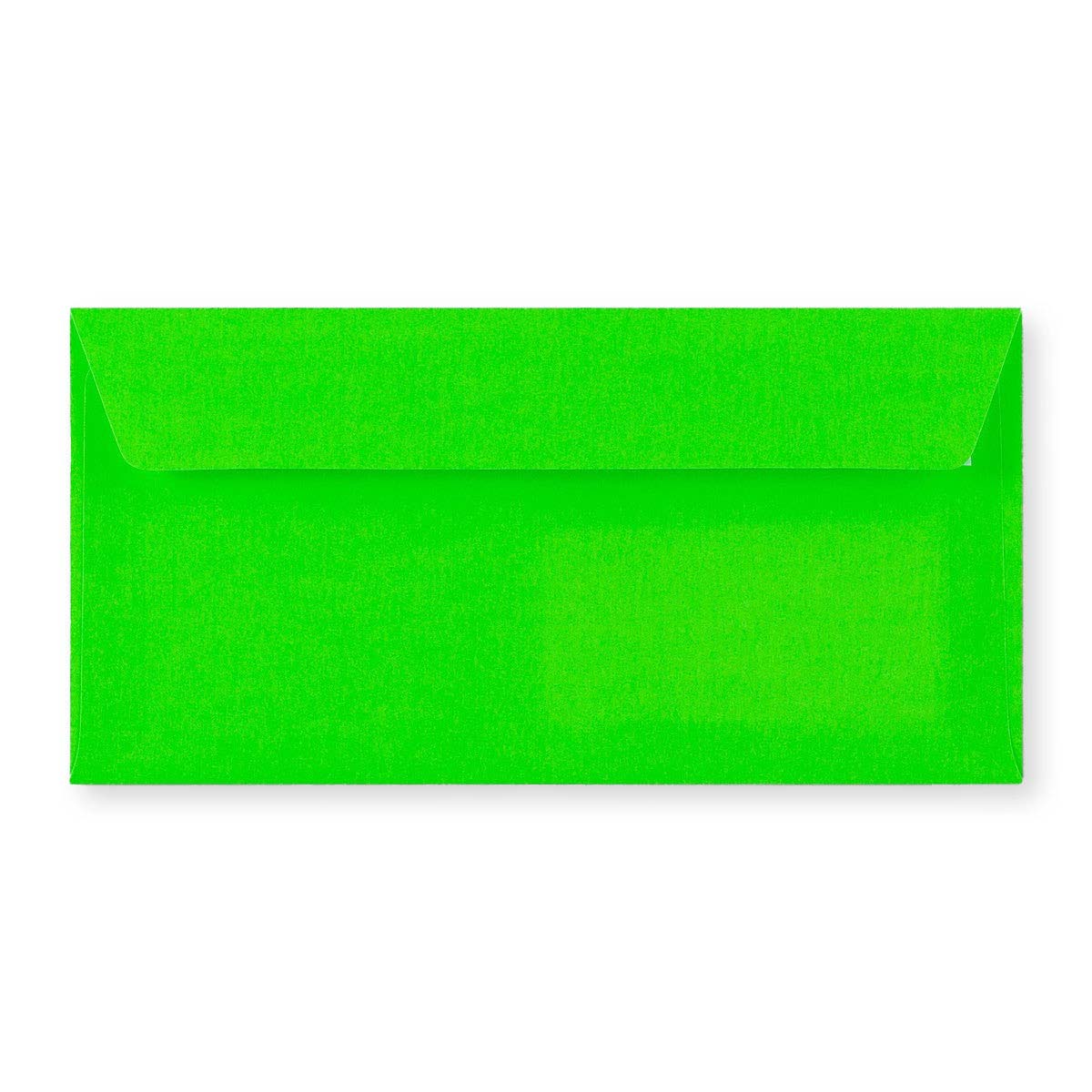 DL Green 90gsm Peel & Seal Neon Envelope (110 x 220mm)