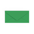 DL Kelly Green British Made 100gsm Gummed V-Flap Envelope (110 x 220mm)