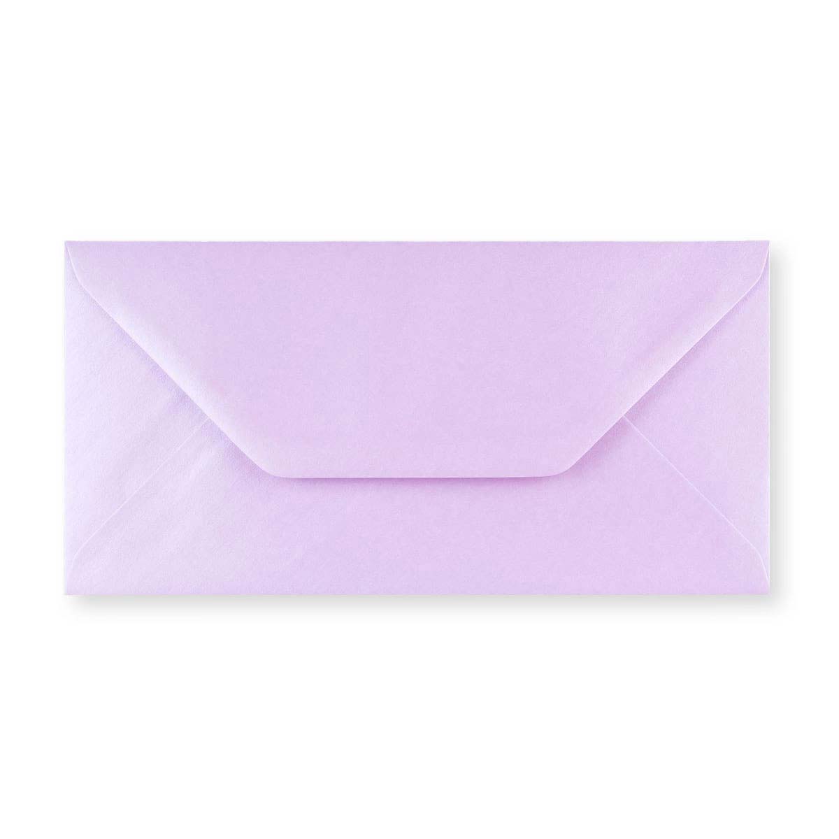 DL Lilac Lustre 100gsm Gummed V-Flap Envelope (110 x 220mm)