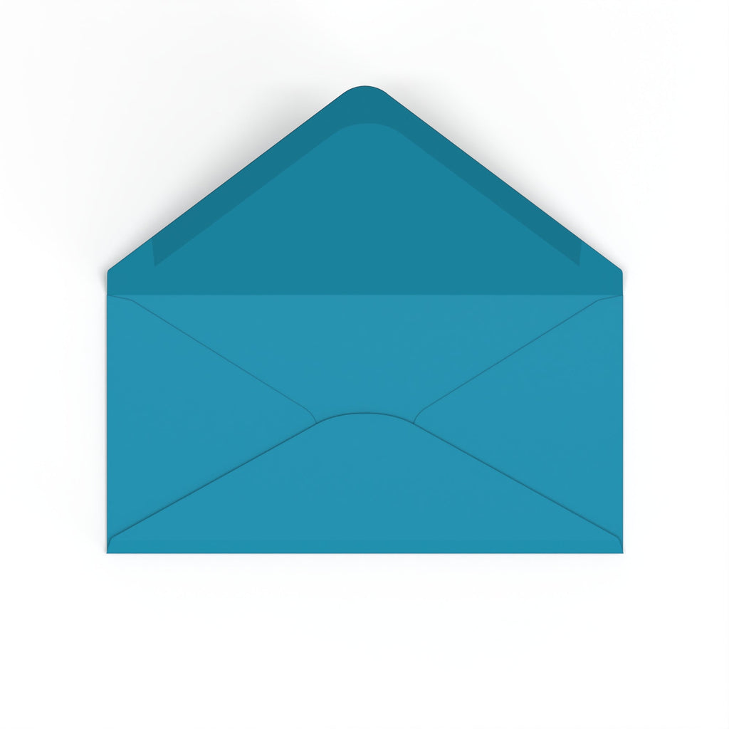 DL Navy Blue British Made 120gsm Gummed V-Flap Envelope (110 x 220mm)