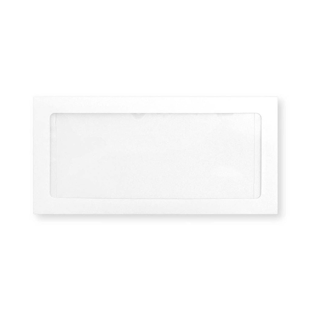 DL White 160gsm Peel & Seal Full View Window Envelope (110 x 220mm)