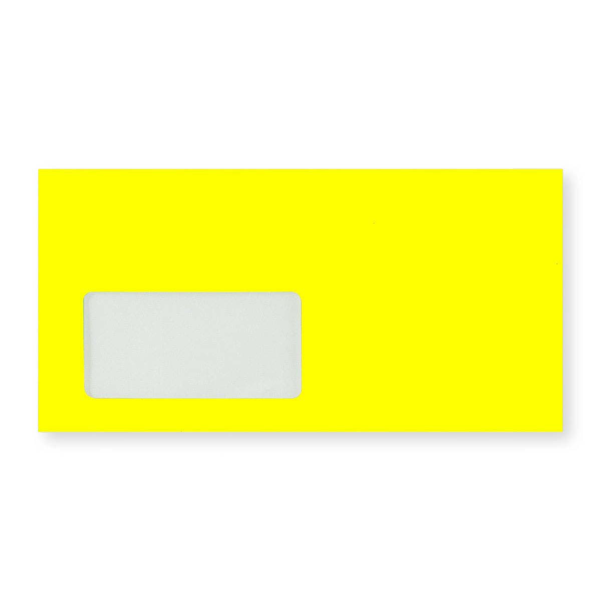 DL Yellow 90gsm Peel & Seal Neon Envelope (110 x 220mm)