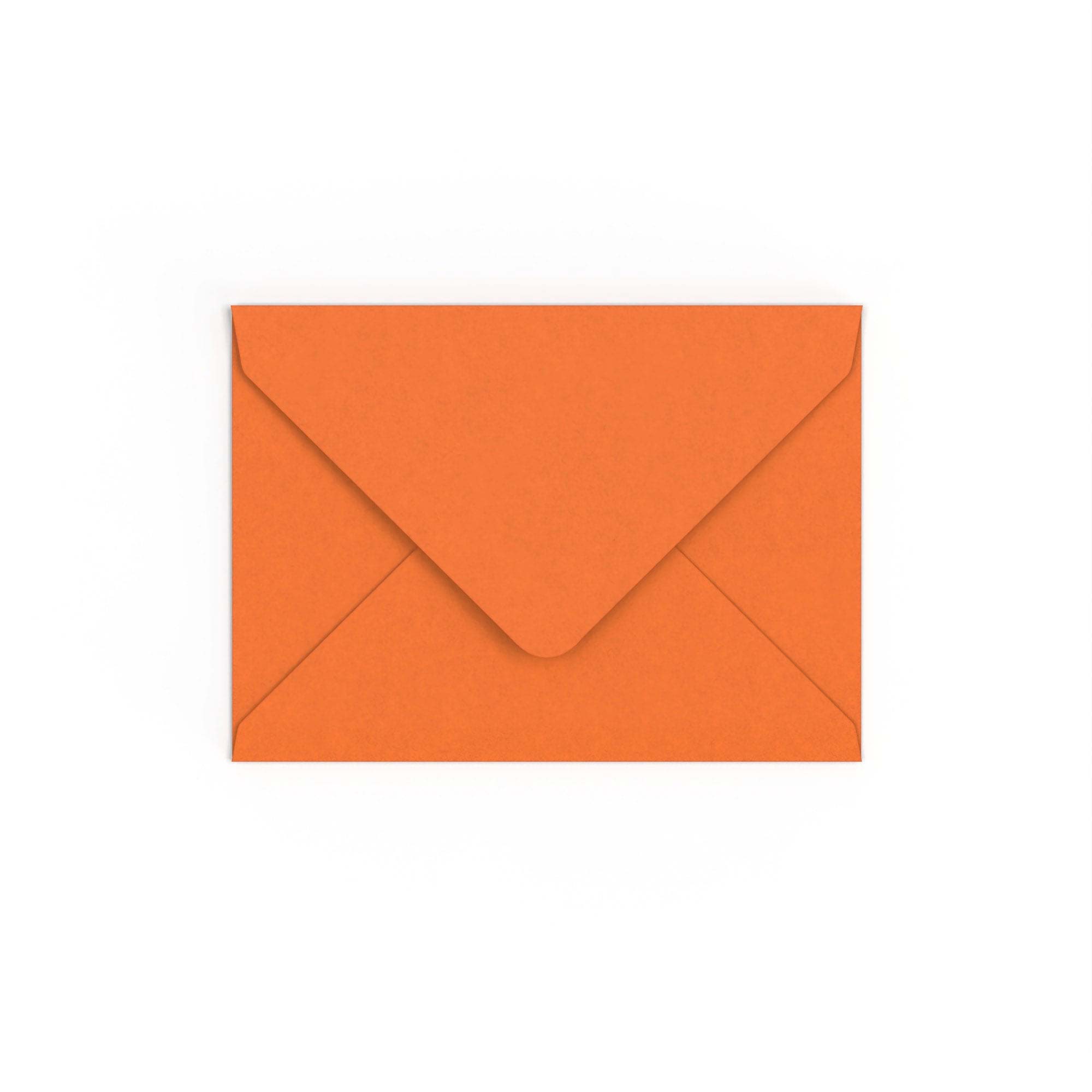 Flame Orange British Made 100gsm Gummed V-Flap Envelope (133 x 184mm)
